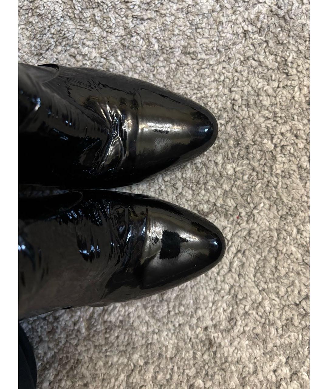 GIUSEPPE ZANOTTI DESIGN Черные сапоги из лакированной кожи, фото 3