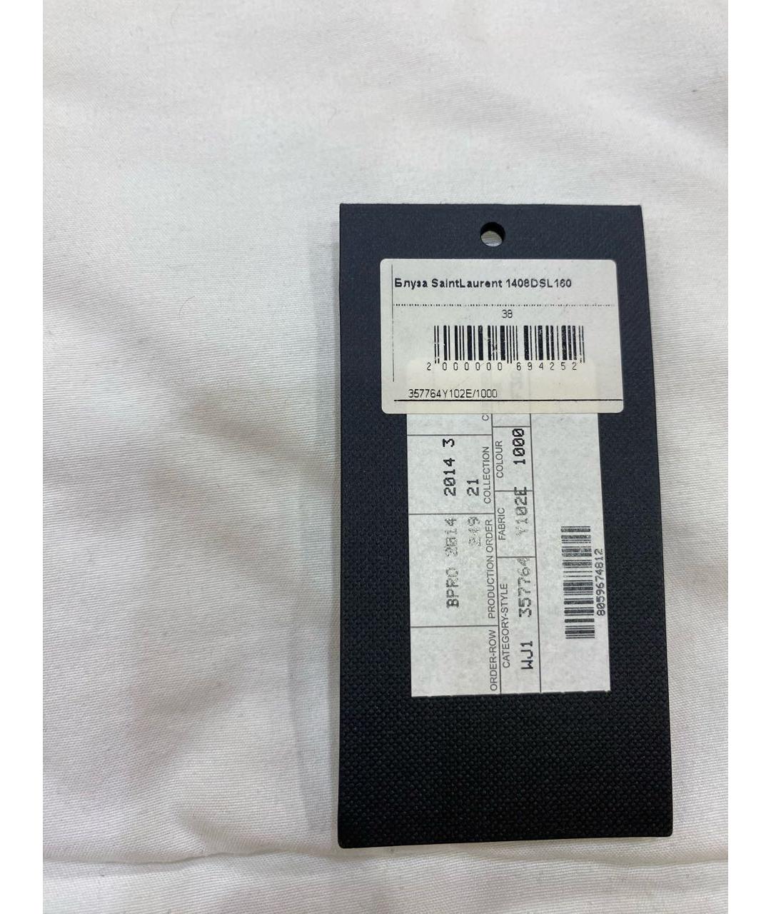 SAINT LAURENT Черная шелковая блузы, фото 6