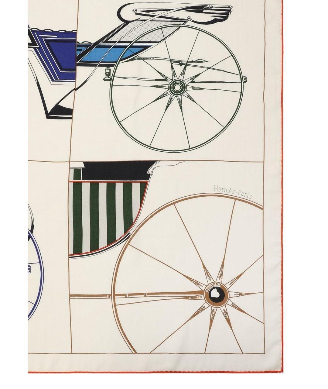 HERMES Бежевый кашемировый платок, фото 6