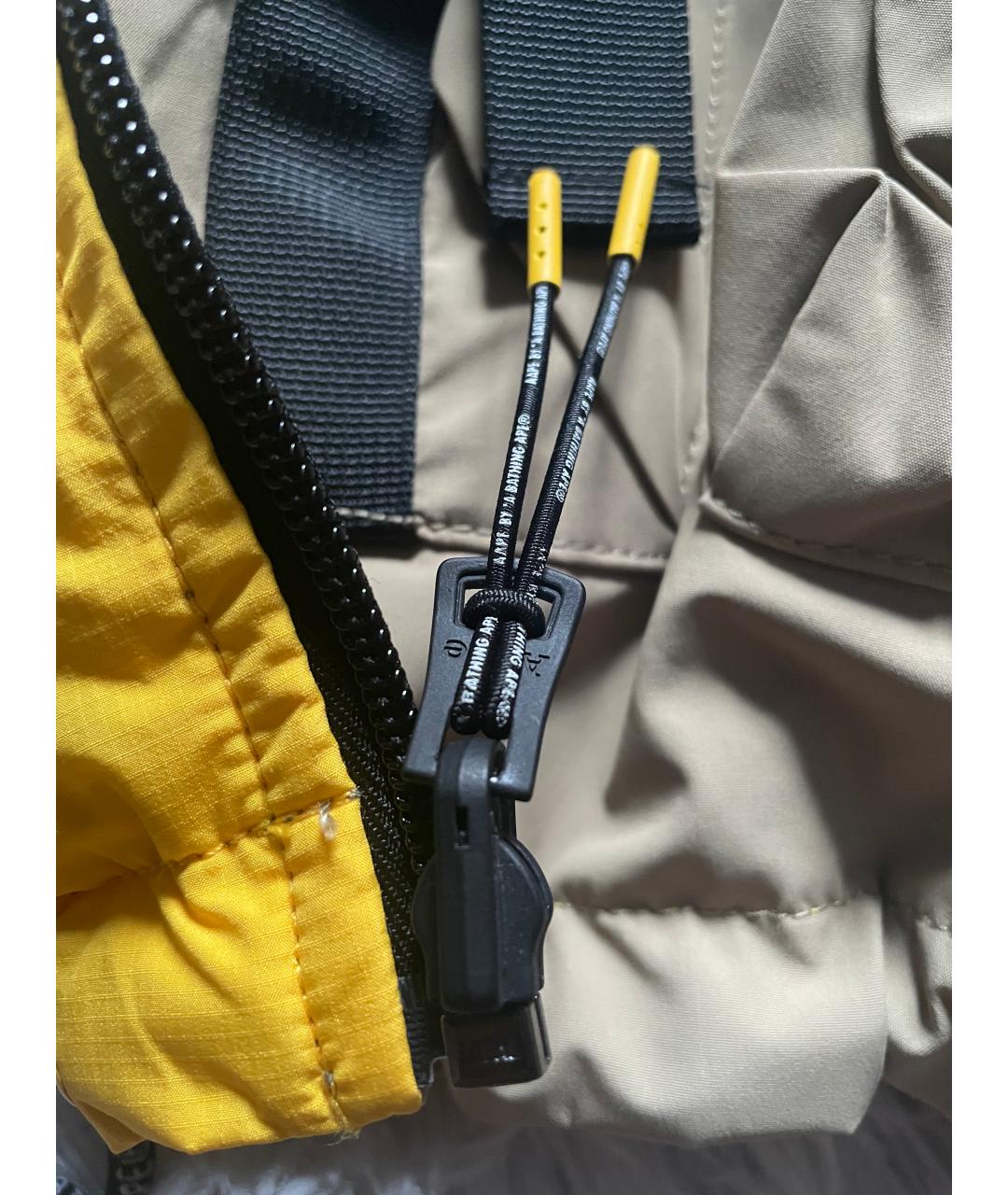 A BATHING APE Бежевый полиэстеровый жилет, фото 6