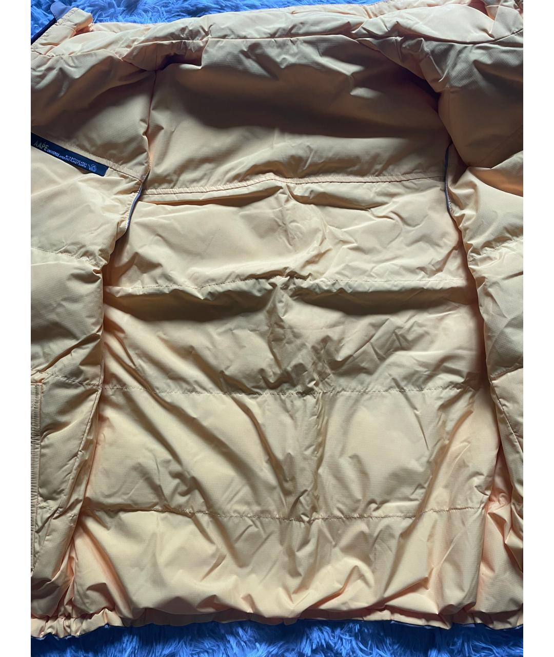 A BATHING APE Бежевый полиэстеровый жилет, фото 5