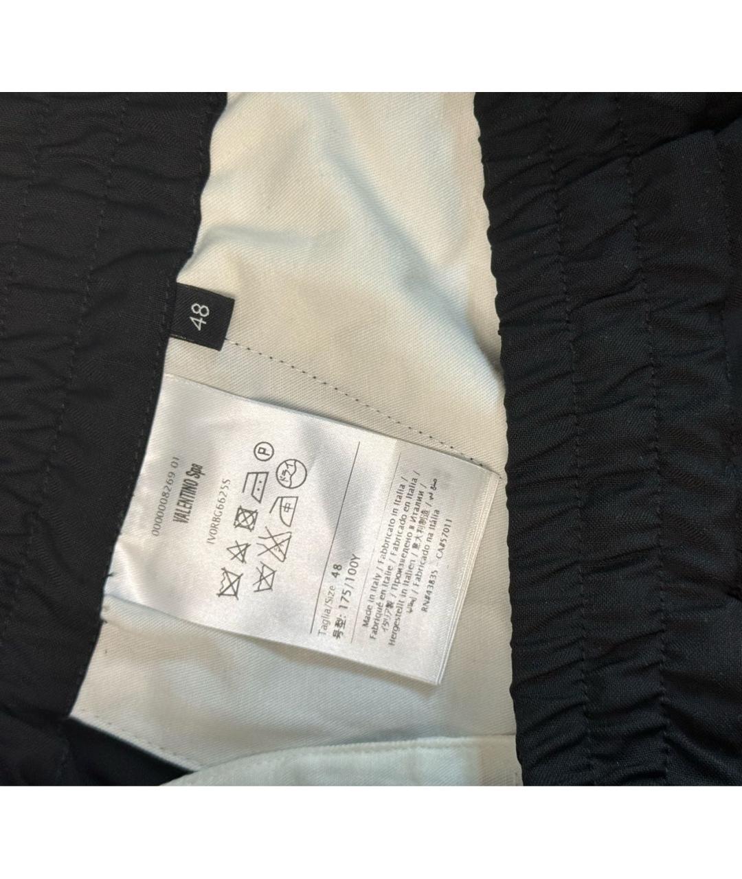 VALENTINO Черные классические брюки, фото 8
