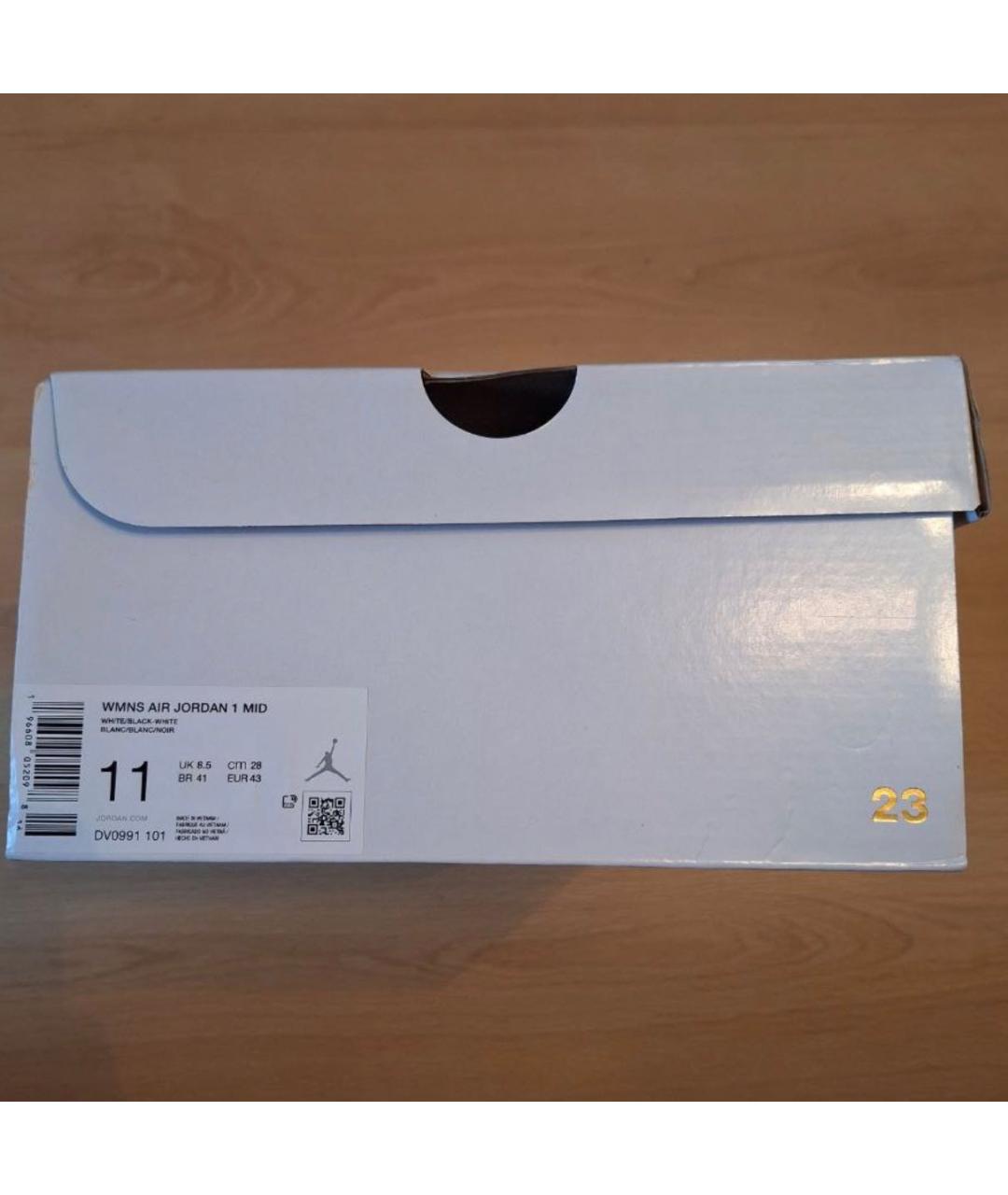 JORDAN Черные кожаные кроссовки, фото 6