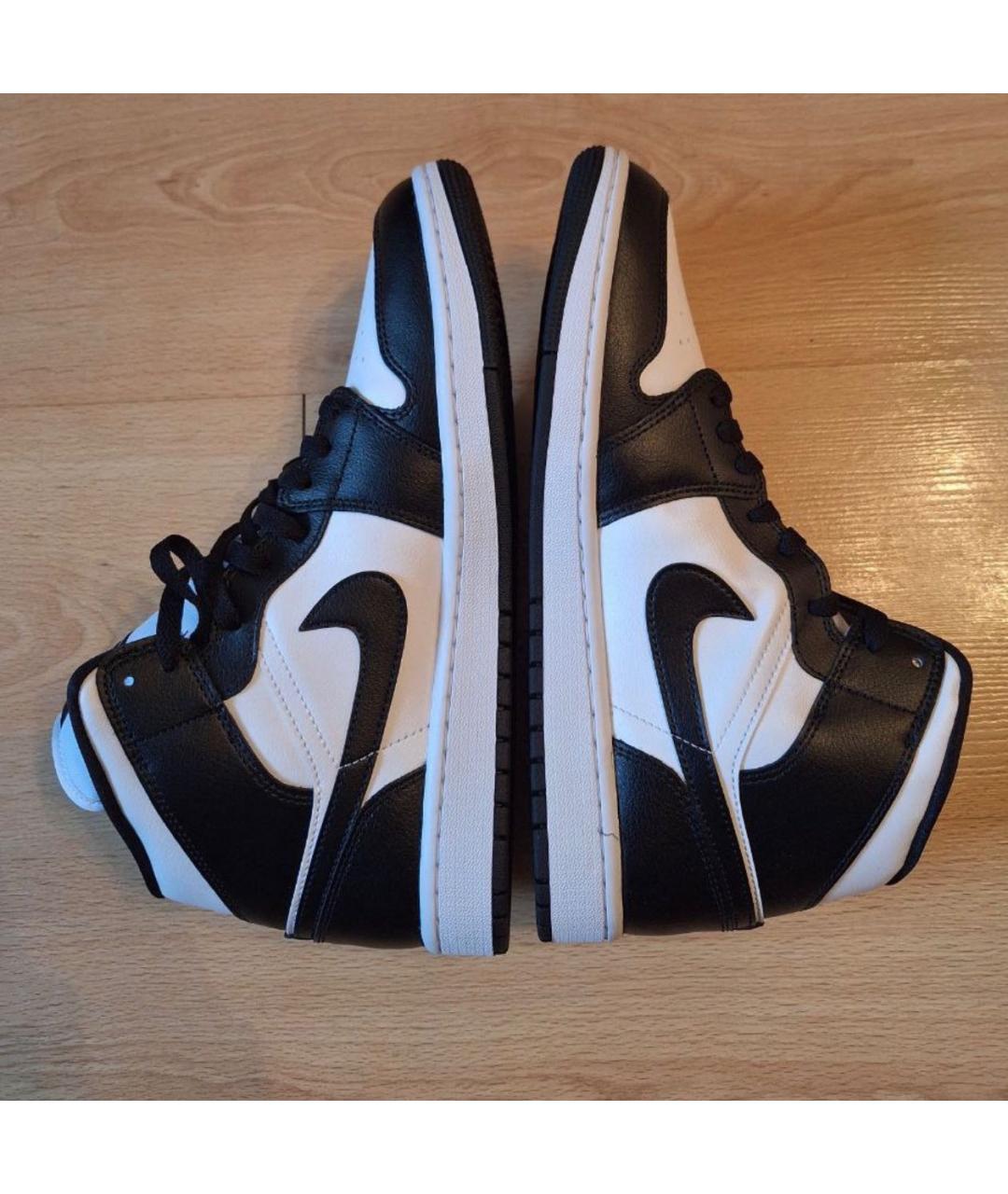 JORDAN Черные кожаные кроссовки, фото 5