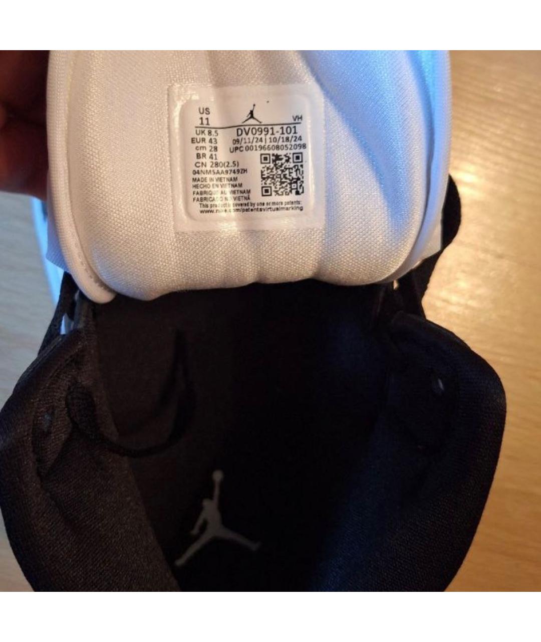 JORDAN Черные кожаные кроссовки, фото 3