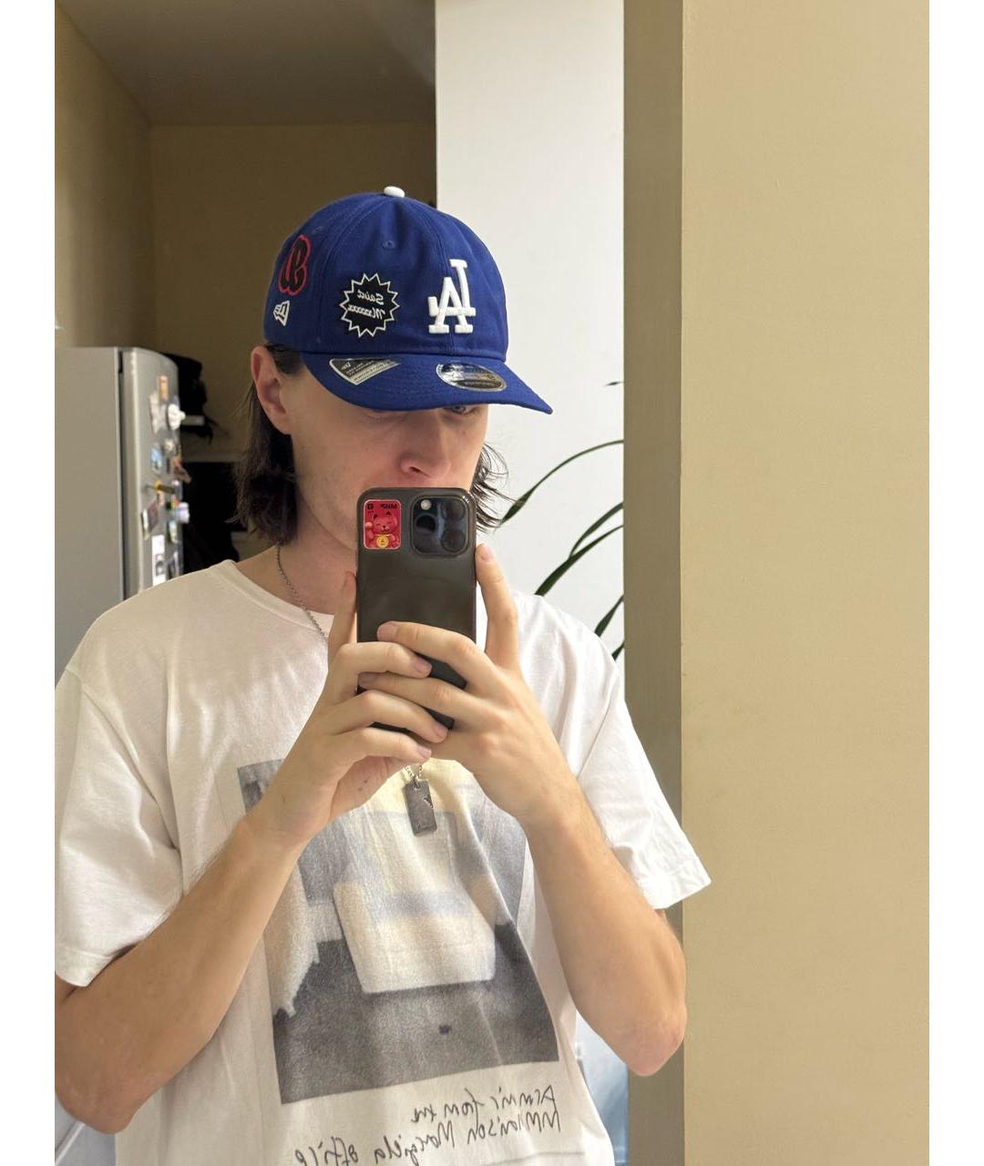 Saint Michael Синяя хлопковая кепка/бейсболка, фото 5