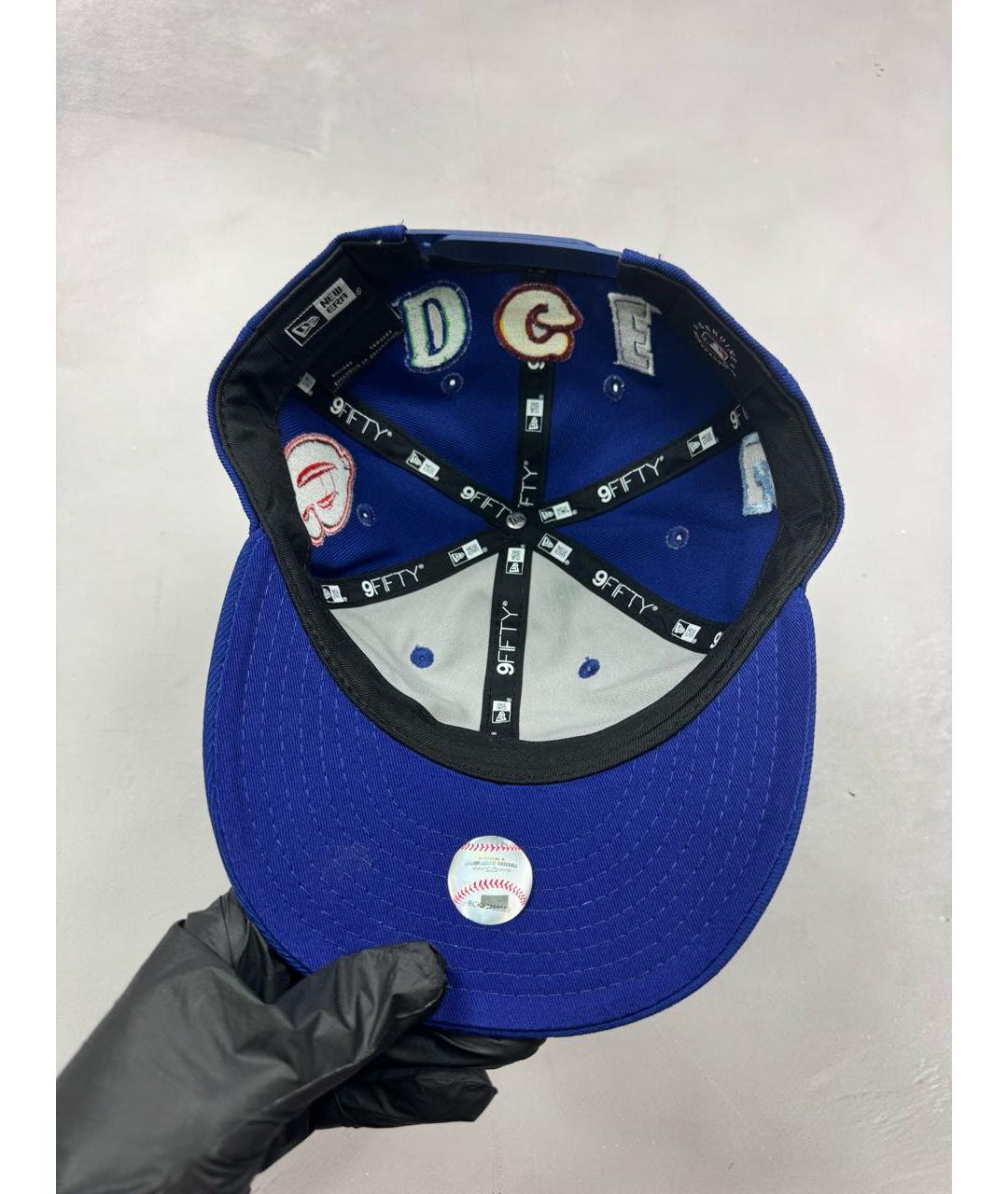 Saint Michael Синяя хлопковая кепка/бейсболка, фото 7