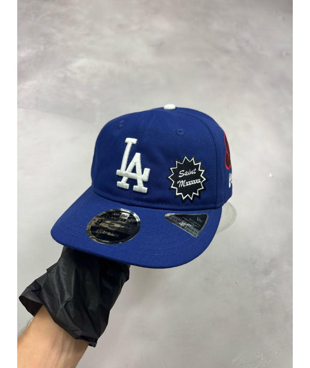 Saint Michael Синяя хлопковая кепка/бейсболка, фото 9