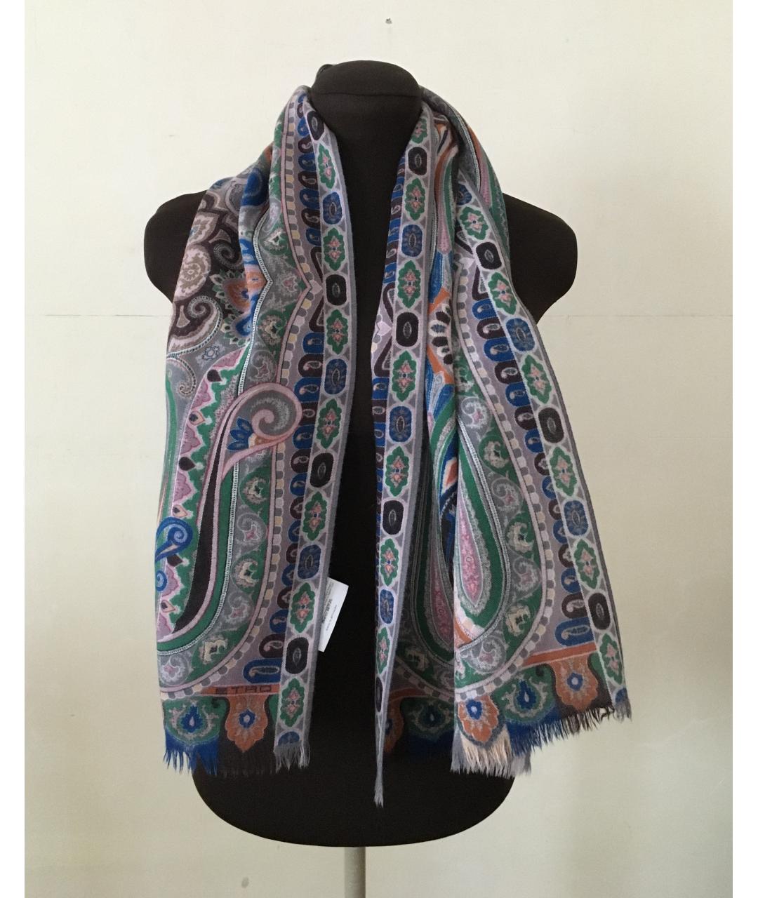 ETRO Мульти шерстяной шарф, фото 7