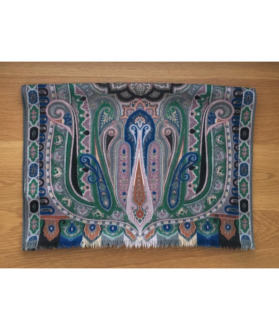 ETRO Мульти шерстяной шарф, фото 9