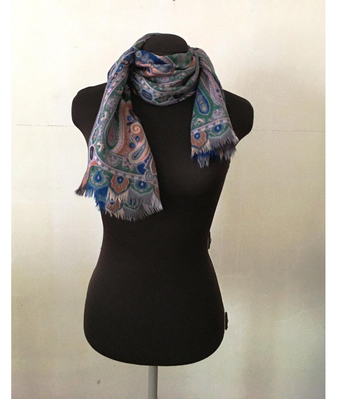 ETRO Мульти шерстяной шарф, фото 8