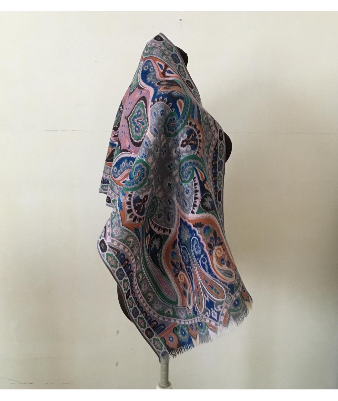 ETRO Мульти шерстяной шарф, фото 5