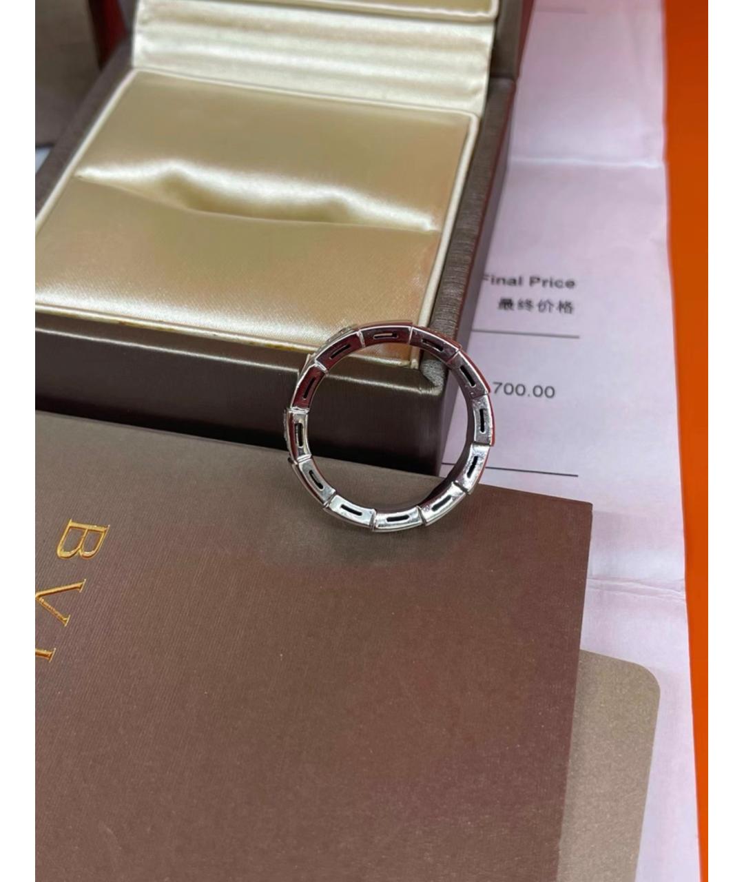 BVLGARI Серебряное кольцо из белого золота, фото 3