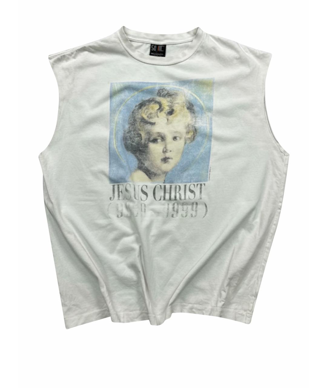 Saint Michael Белая хлопковая майка, фото 1