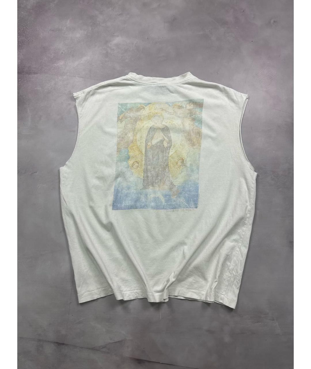 Saint Michael Белая хлопковая майка, фото 2