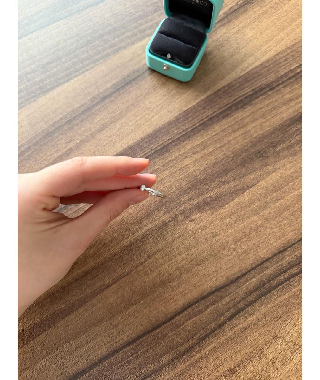 TIFFANY&CO Серебряное платиновое кольцо, фото 4