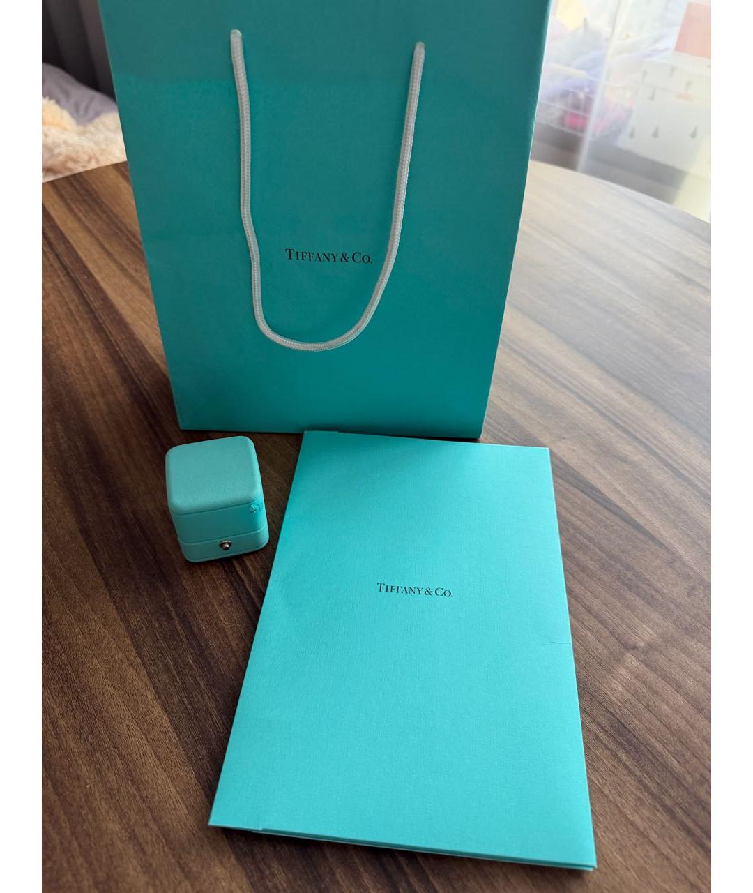 TIFFANY&CO Серебряное платиновое кольцо, фото 8