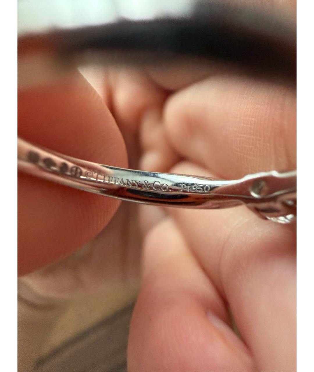 TIFFANY&CO Серебряное платиновое кольцо, фото 3