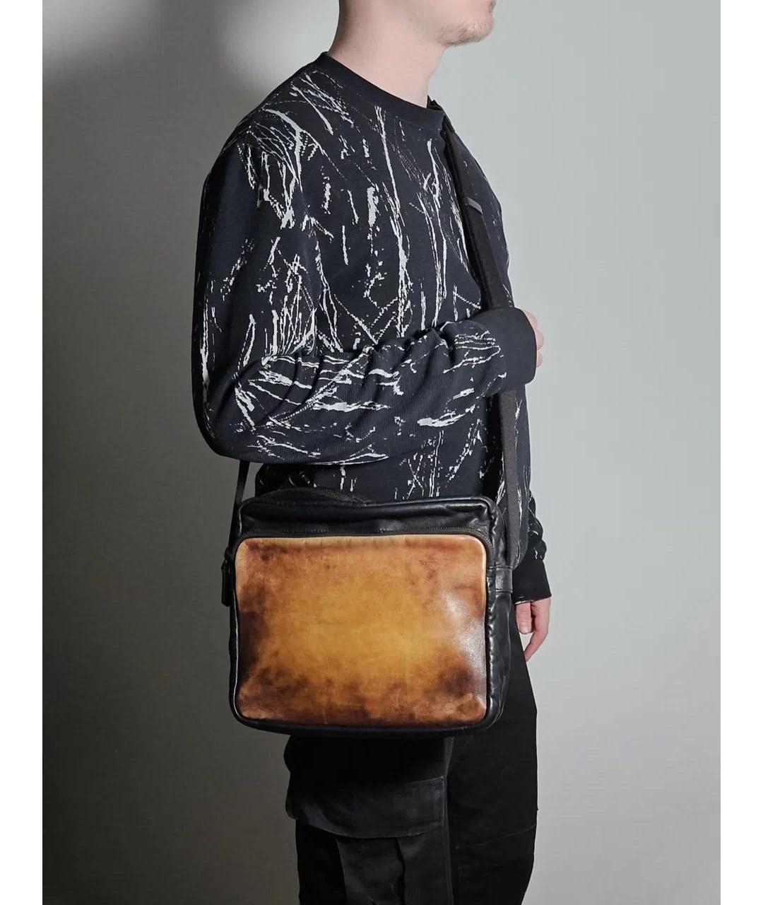 BERLUTI Коричневая кожаная сумка на плечо, фото 2