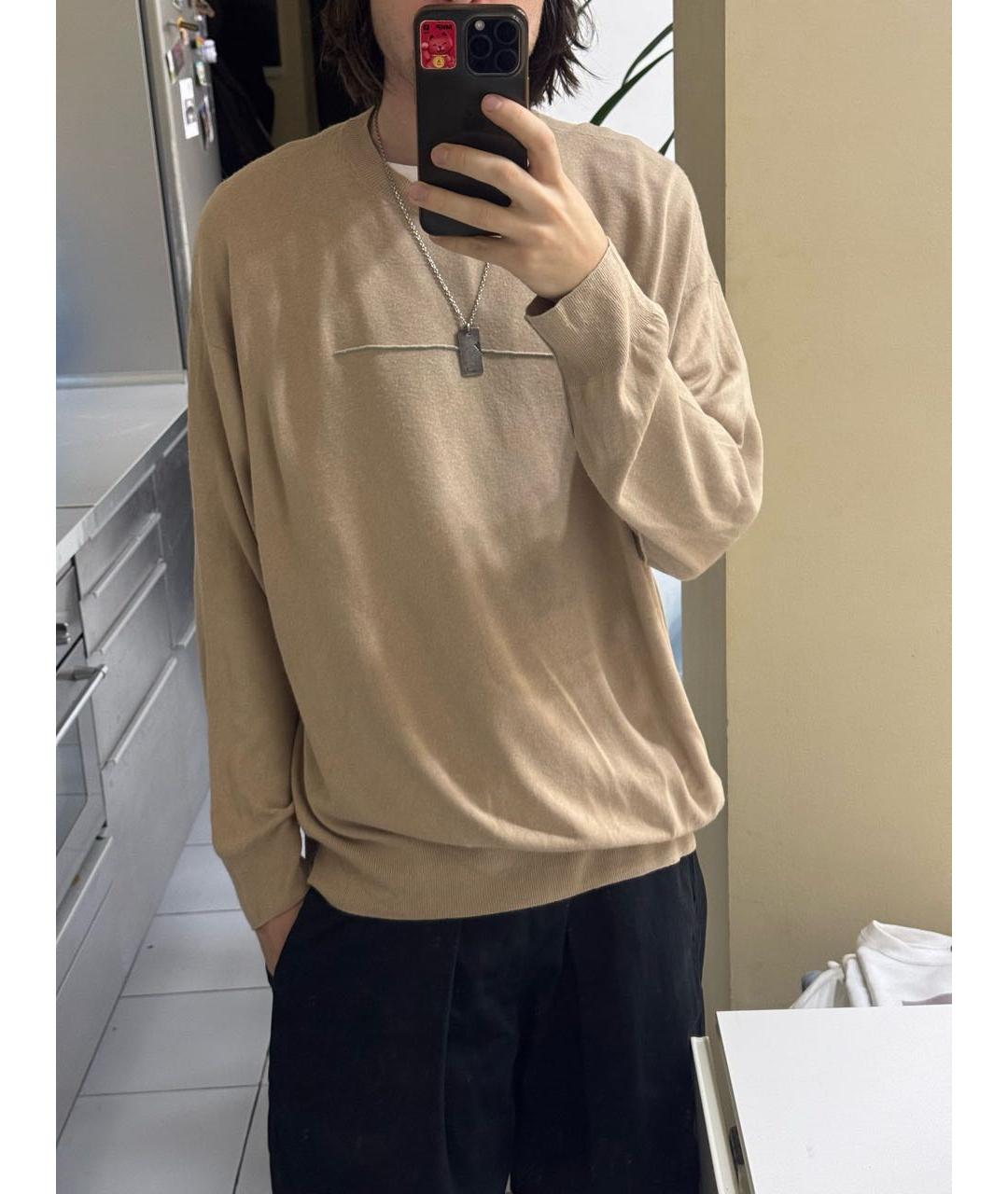 MM6 MAISON MARGIELA Бежевый джемпер / свитер, фото 5