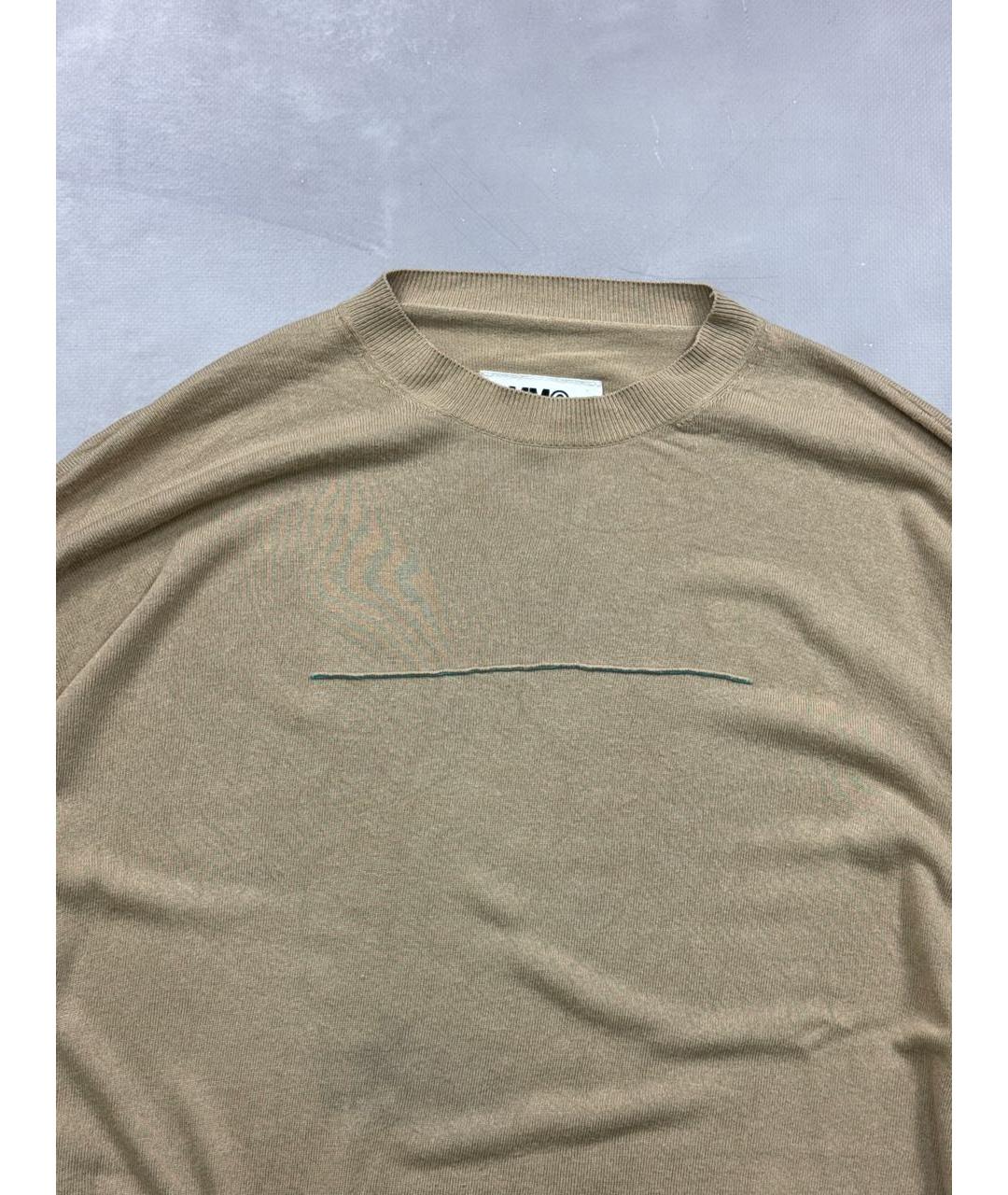 MM6 MAISON MARGIELA Бежевый джемпер / свитер, фото 2