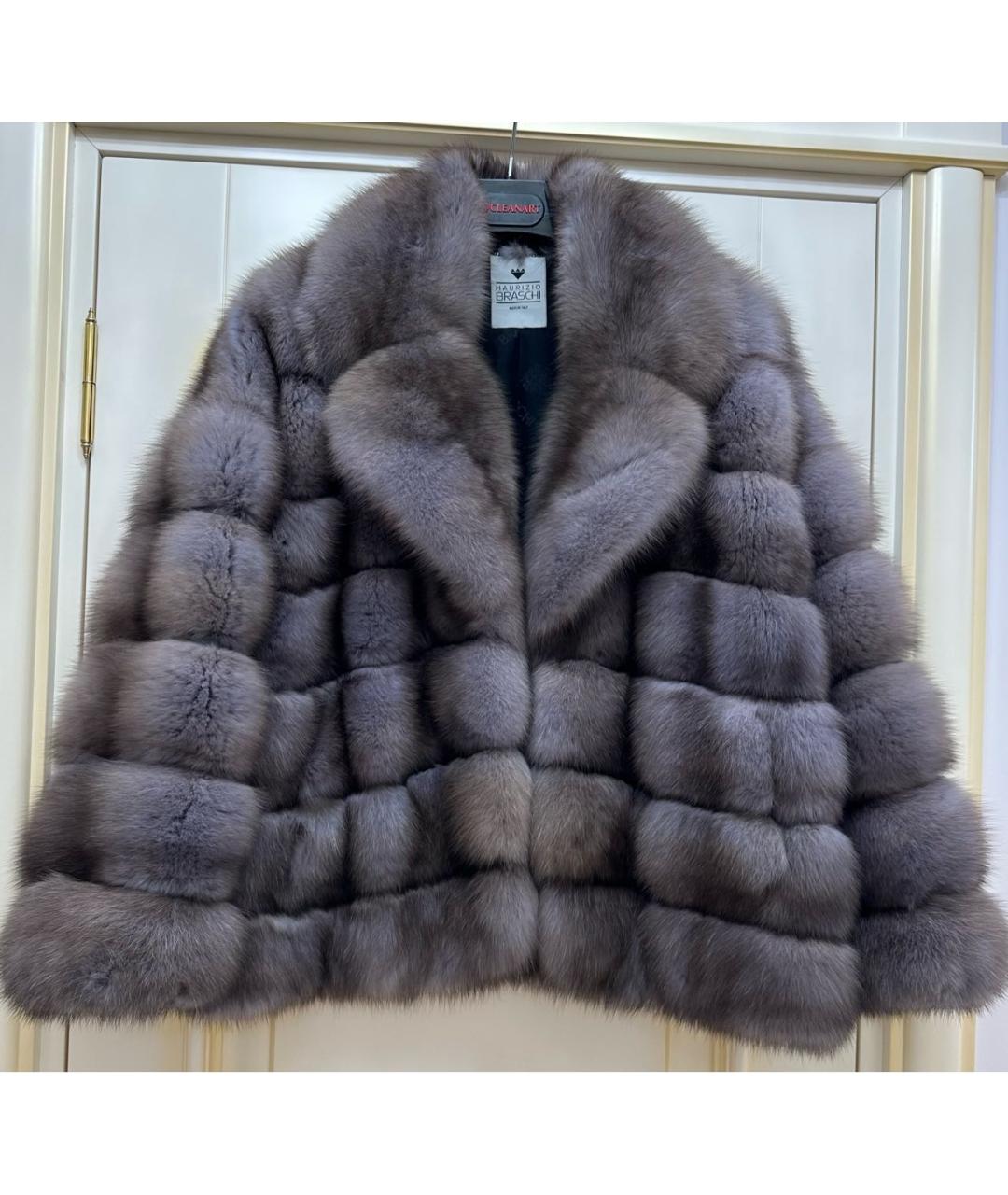 BRASCHI Коричневая меховая шуба, фото 9
