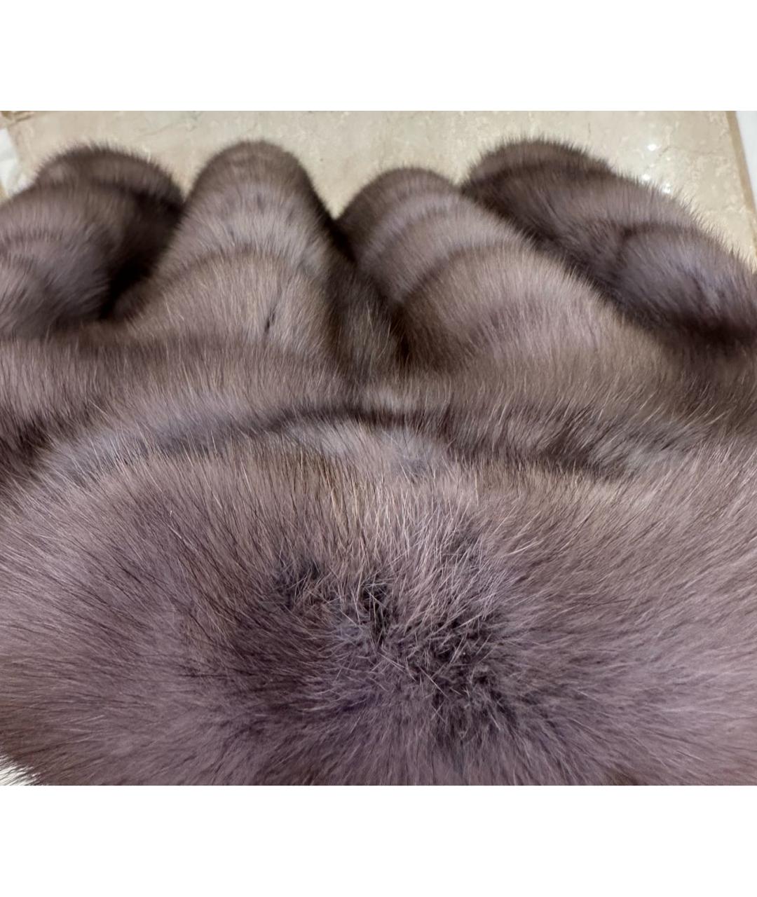 BRASCHI Коричневая меховая шуба, фото 4