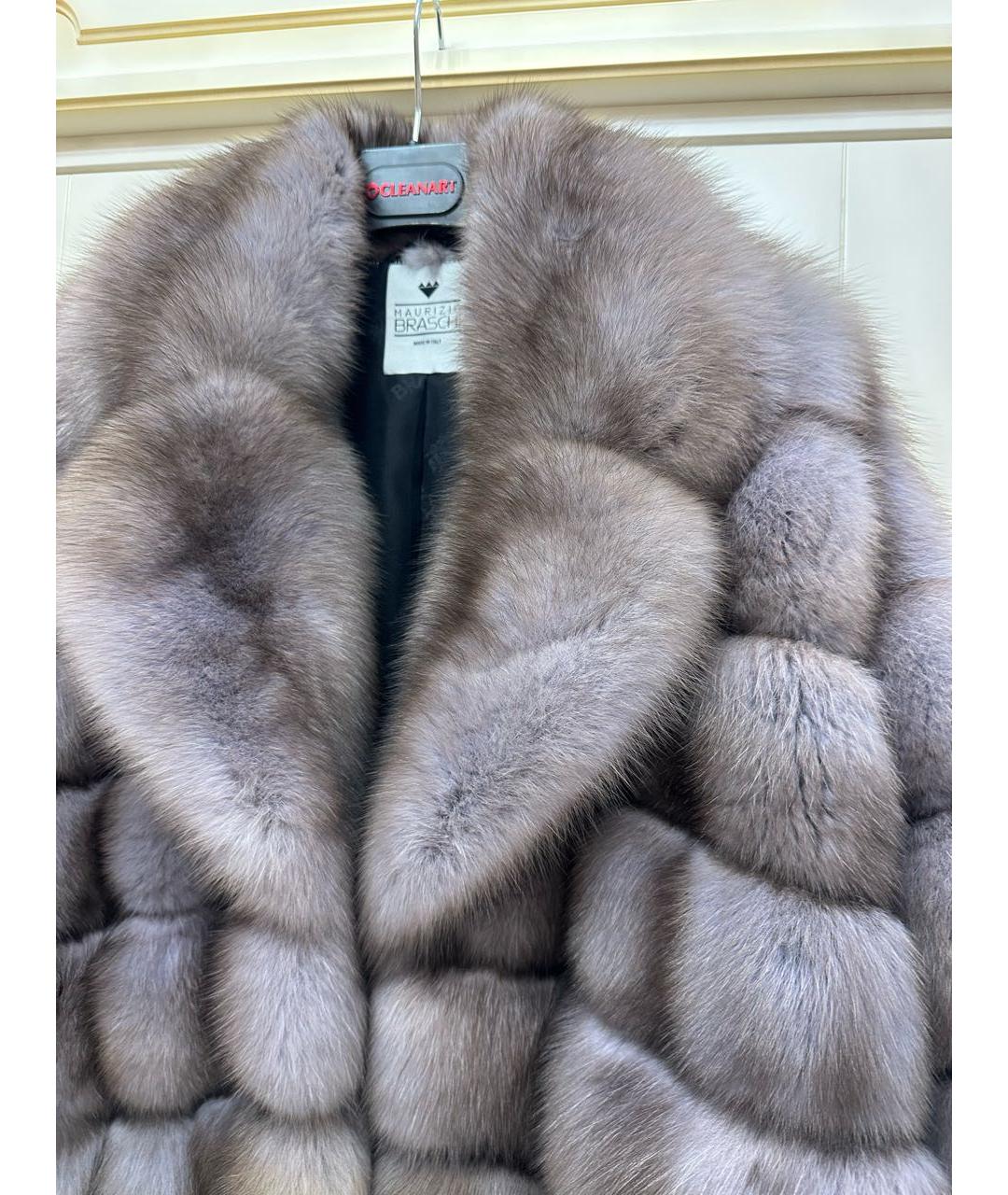 BRASCHI Коричневая меховая шуба, фото 3
