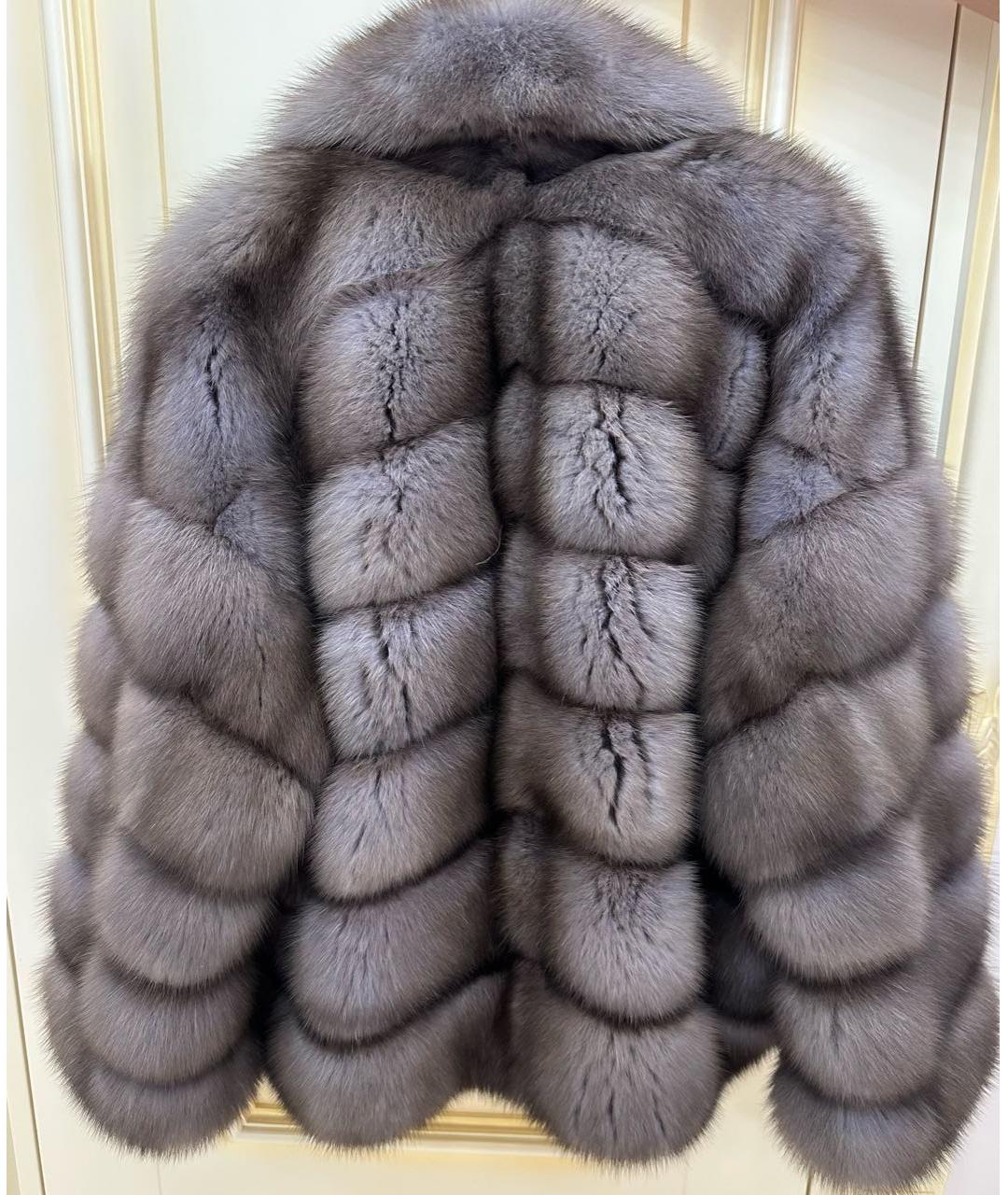 BRASCHI Коричневая меховая шуба, фото 2