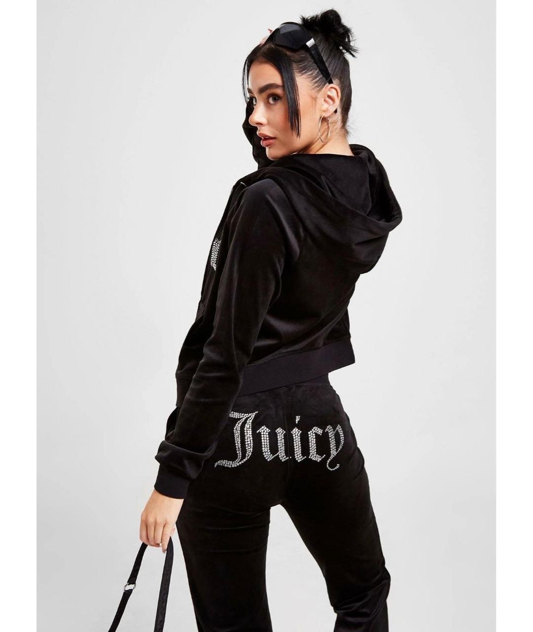 JUICY COUTURE Черный велюровый спортивные костюмы, фото 6