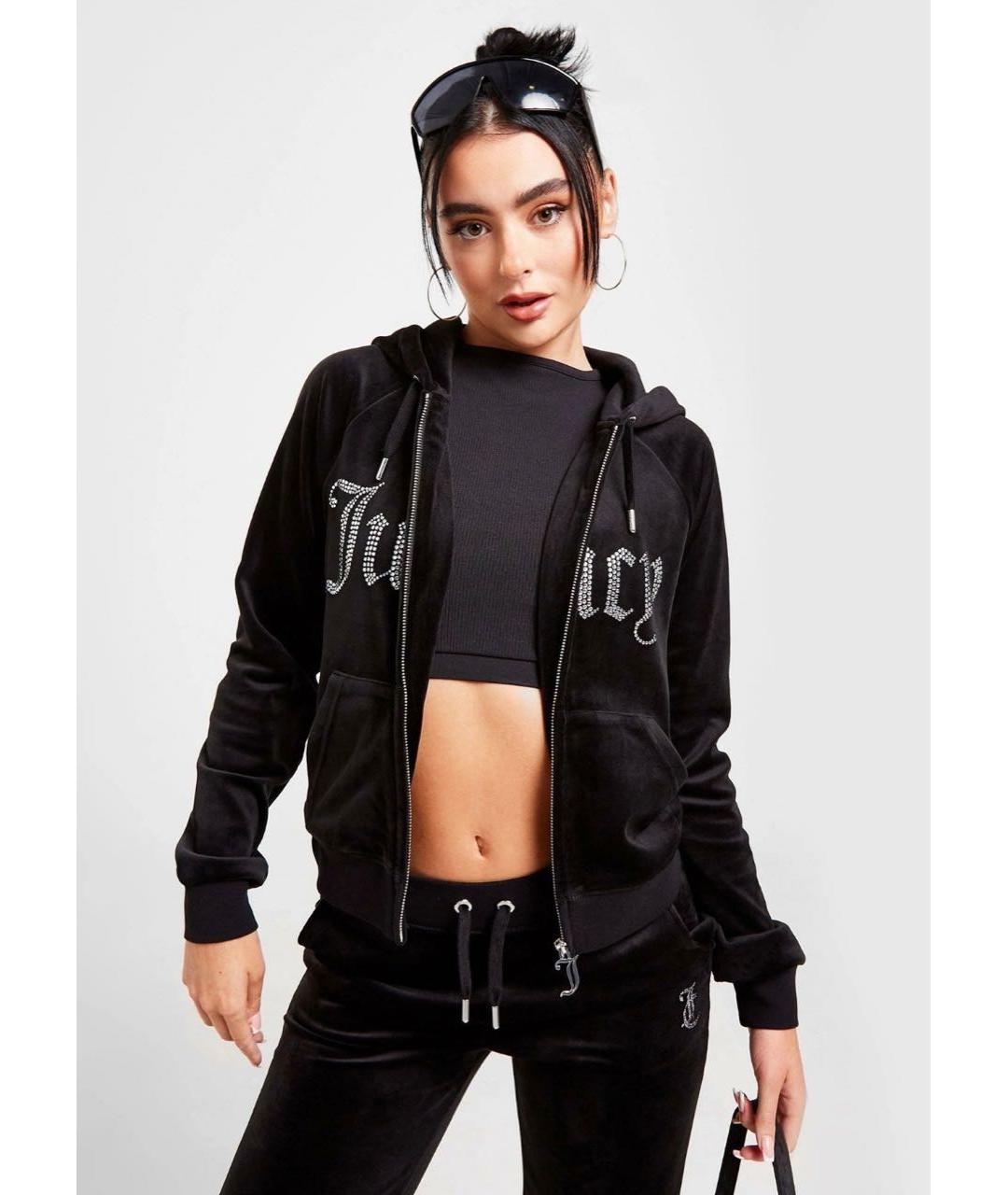 JUICY COUTURE Черный велюровый спортивные костюмы, фото 5