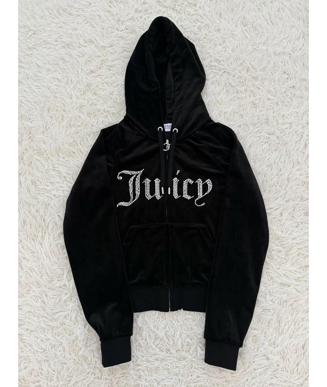 JUICY COUTURE Черный велюровый спортивные костюмы, фото 2