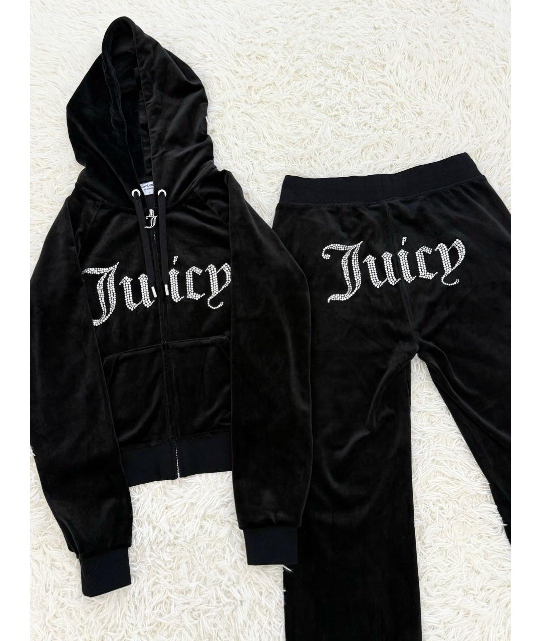 JUICY COUTURE Черный велюровый спортивные костюмы, фото 4