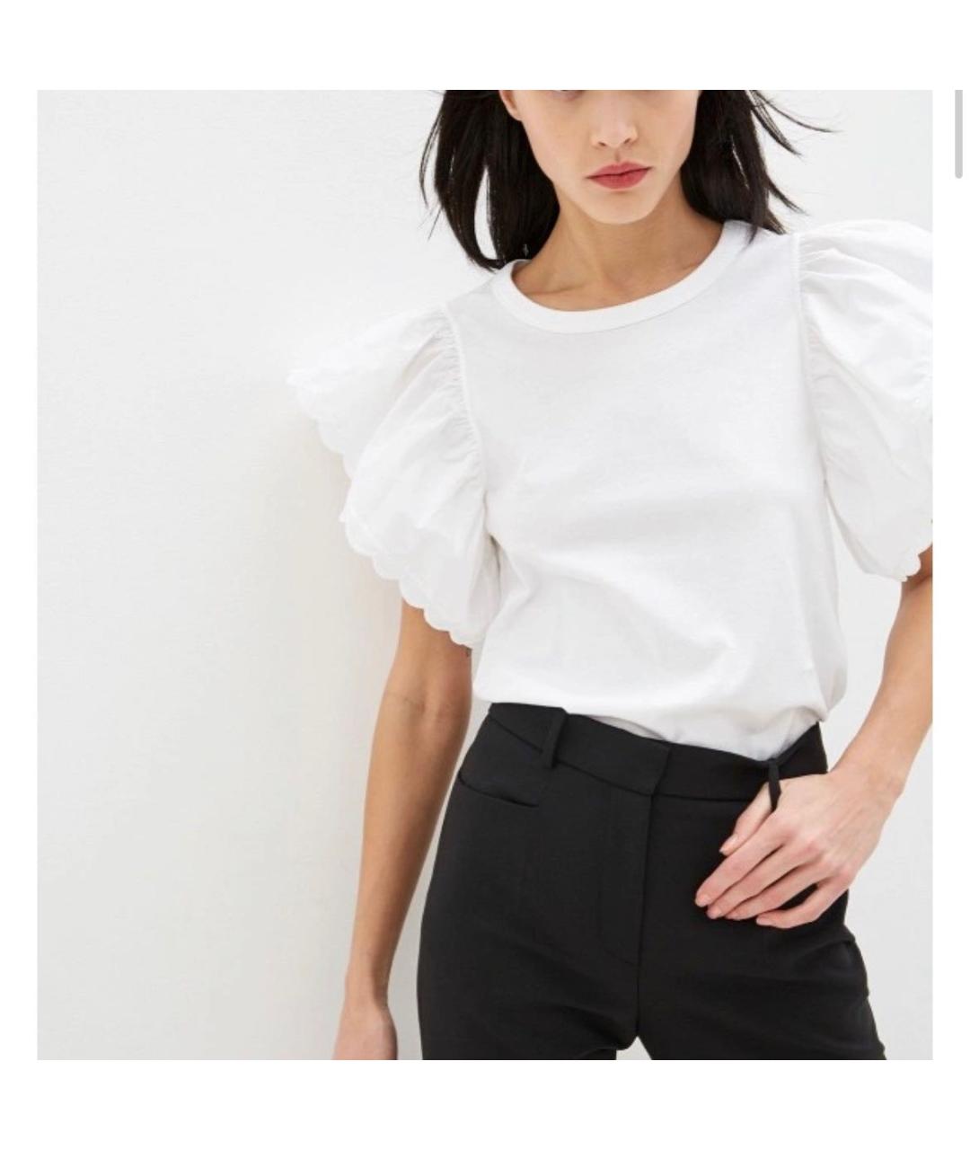 SEE BY CHLOE Белая хлопковая майка, фото 4