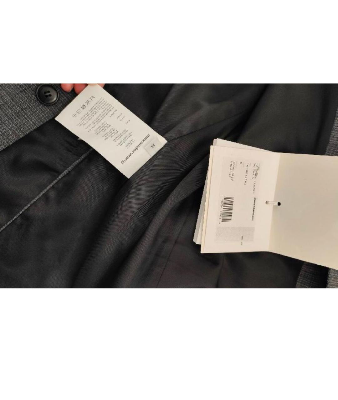 ALEXANDER WANG Серый шерстяной жакет/пиджак, фото 3