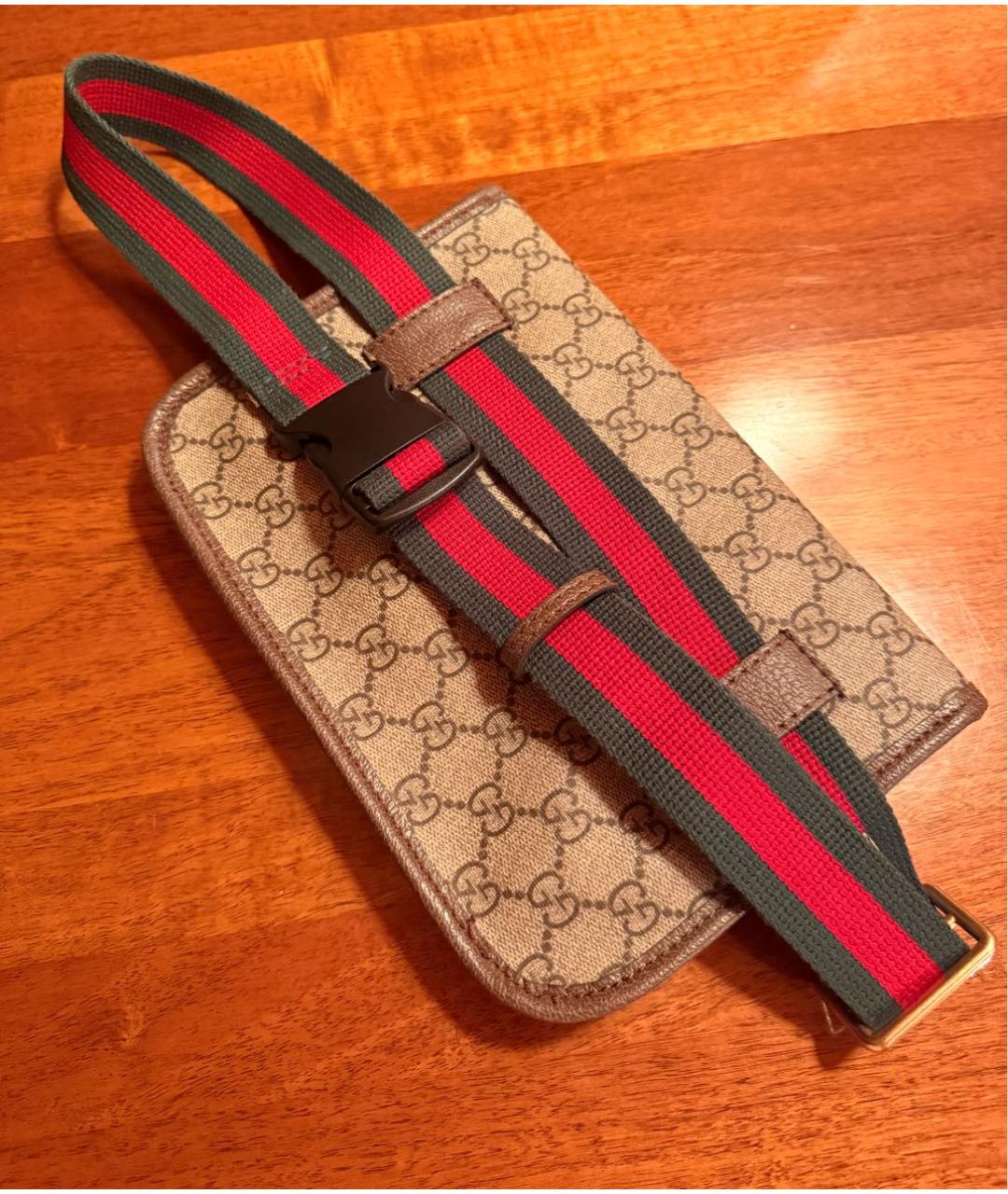 GUCCI Бежевая поясная сумка, фото 3