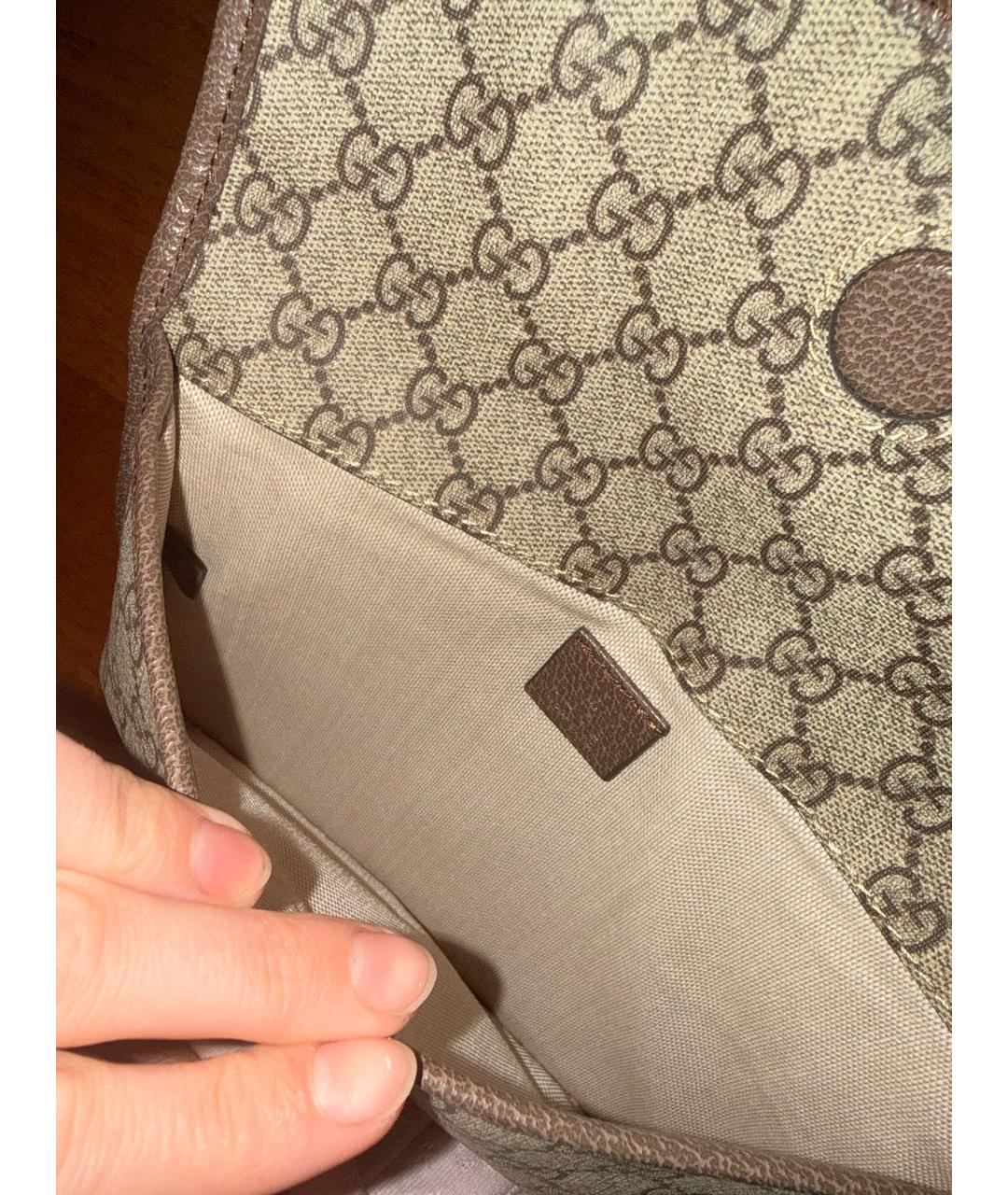 GUCCI Бежевая поясная сумка, фото 4