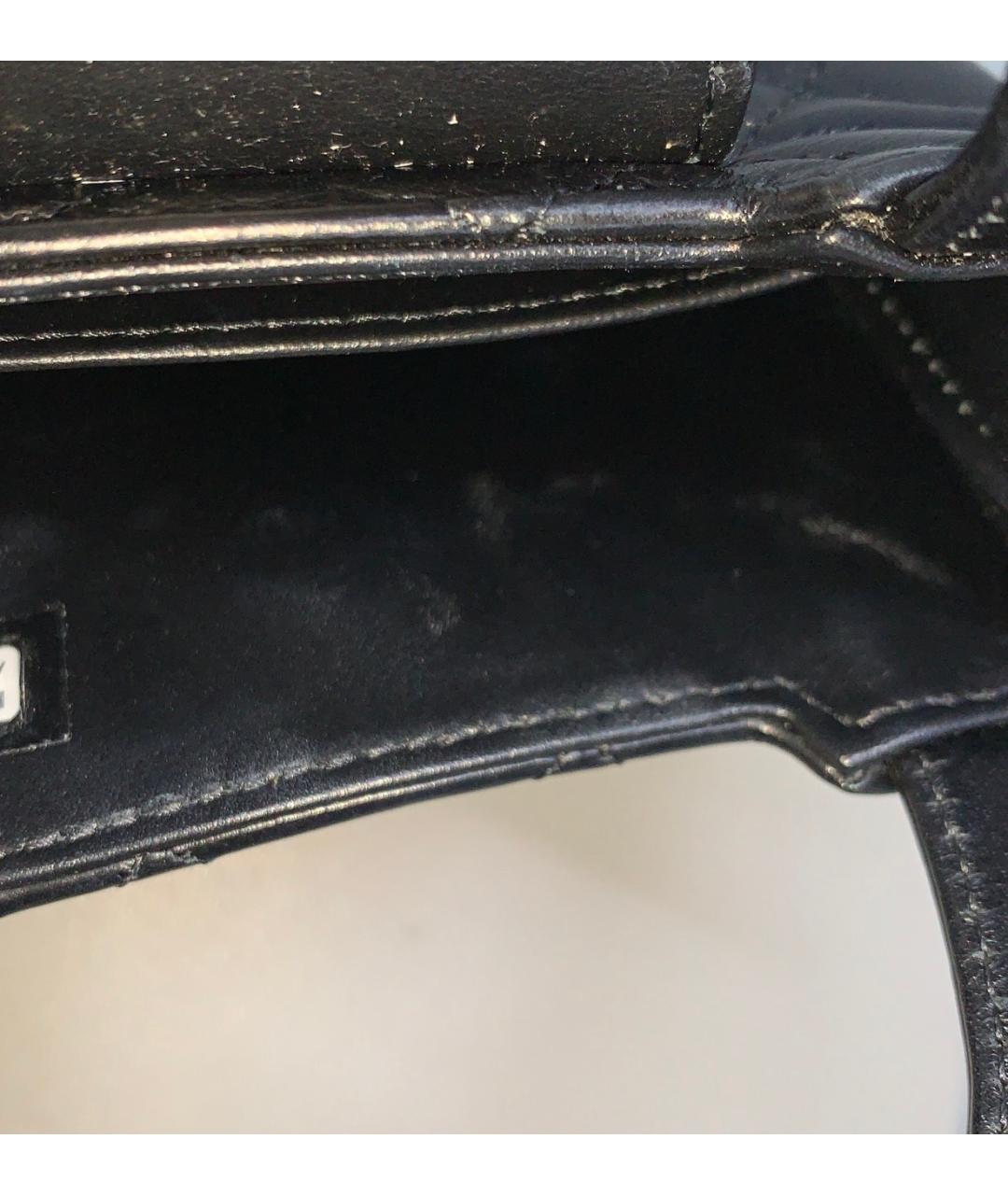 CHANEL Черная кожаная сумка через плечо, фото 5