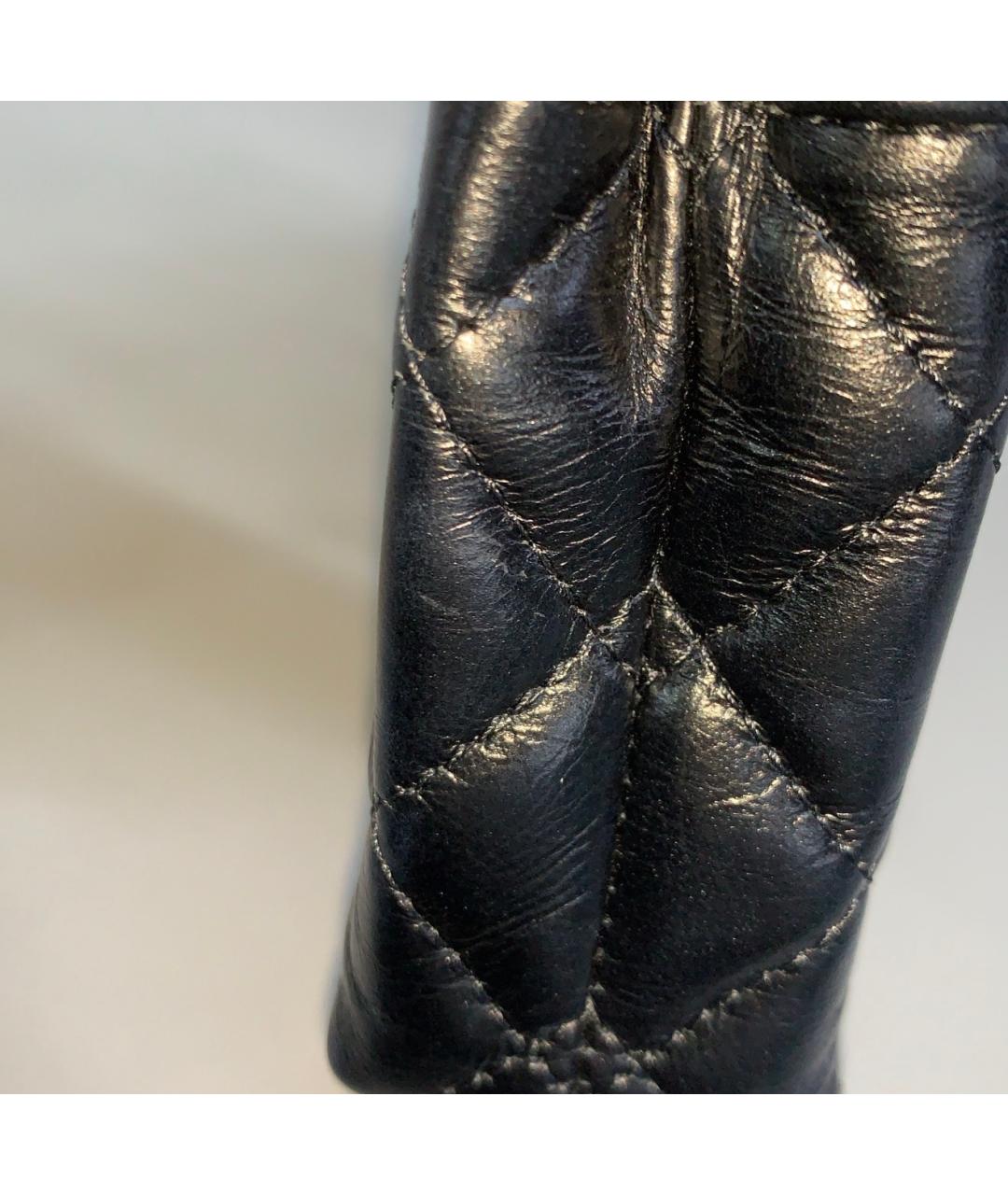 CHANEL Черная кожаная сумка через плечо, фото 3