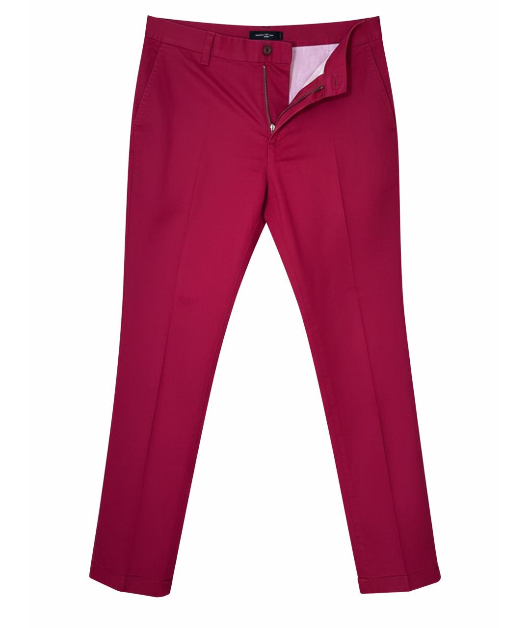 DOLCE&GABBANA Красные хлопковые брюки чинос, фото 1