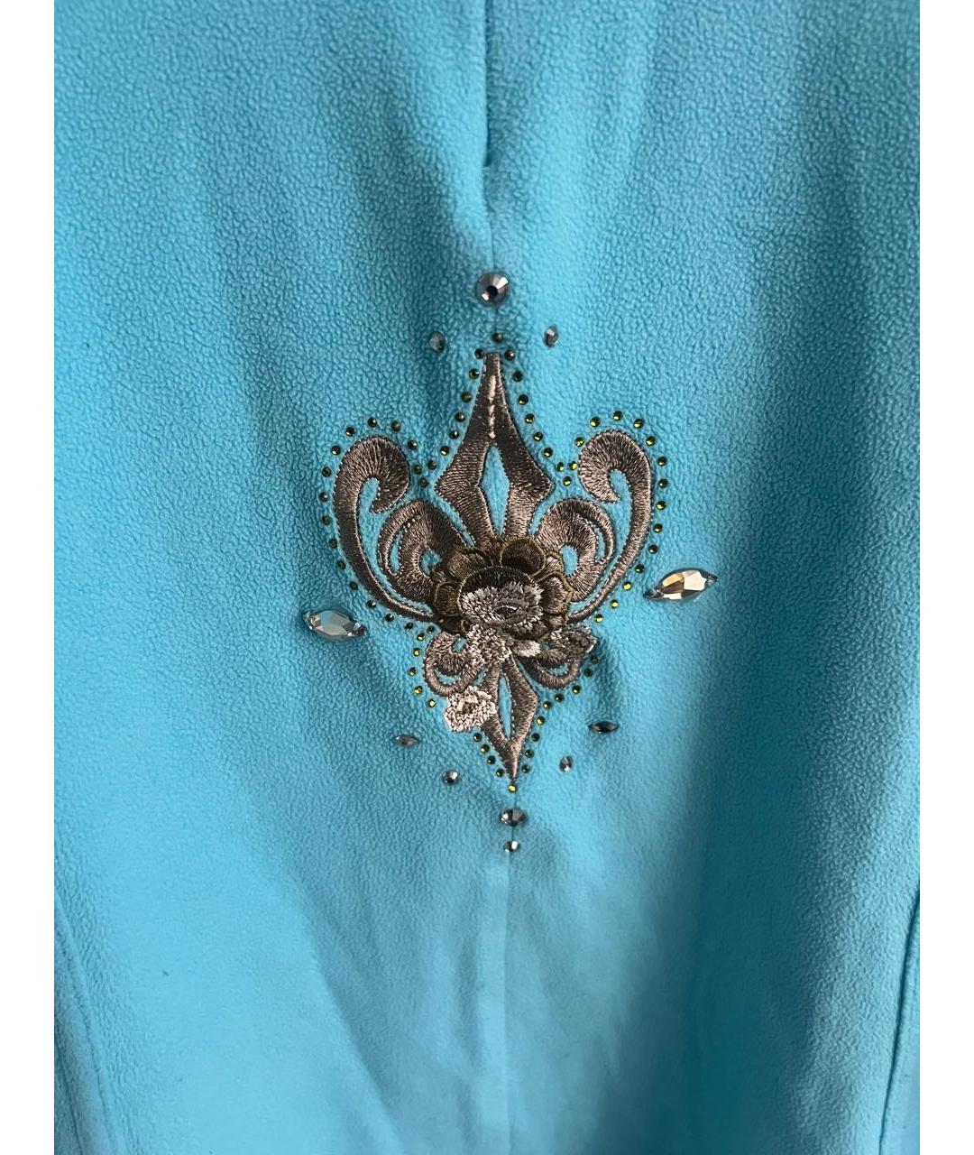 BOGNER Голубой полиэстеровый джемпер / свитер, фото 3