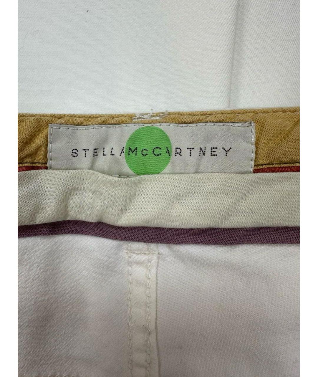 STELLA MCCARTNEY Белые хлопковые джинсы клеш, фото 3