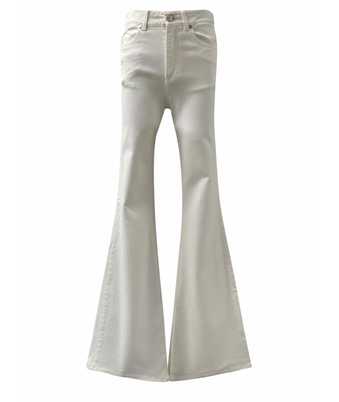 STELLA MCCARTNEY Белые хлопковые джинсы клеш, фото 1