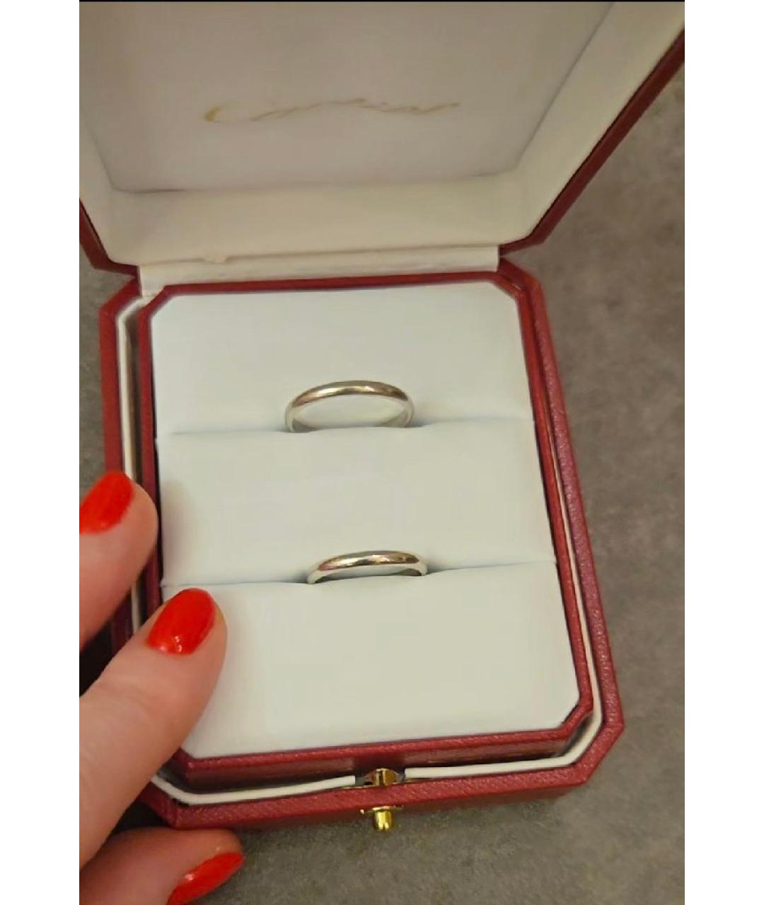 CARTIER Белое платиновое кольцо, фото 4