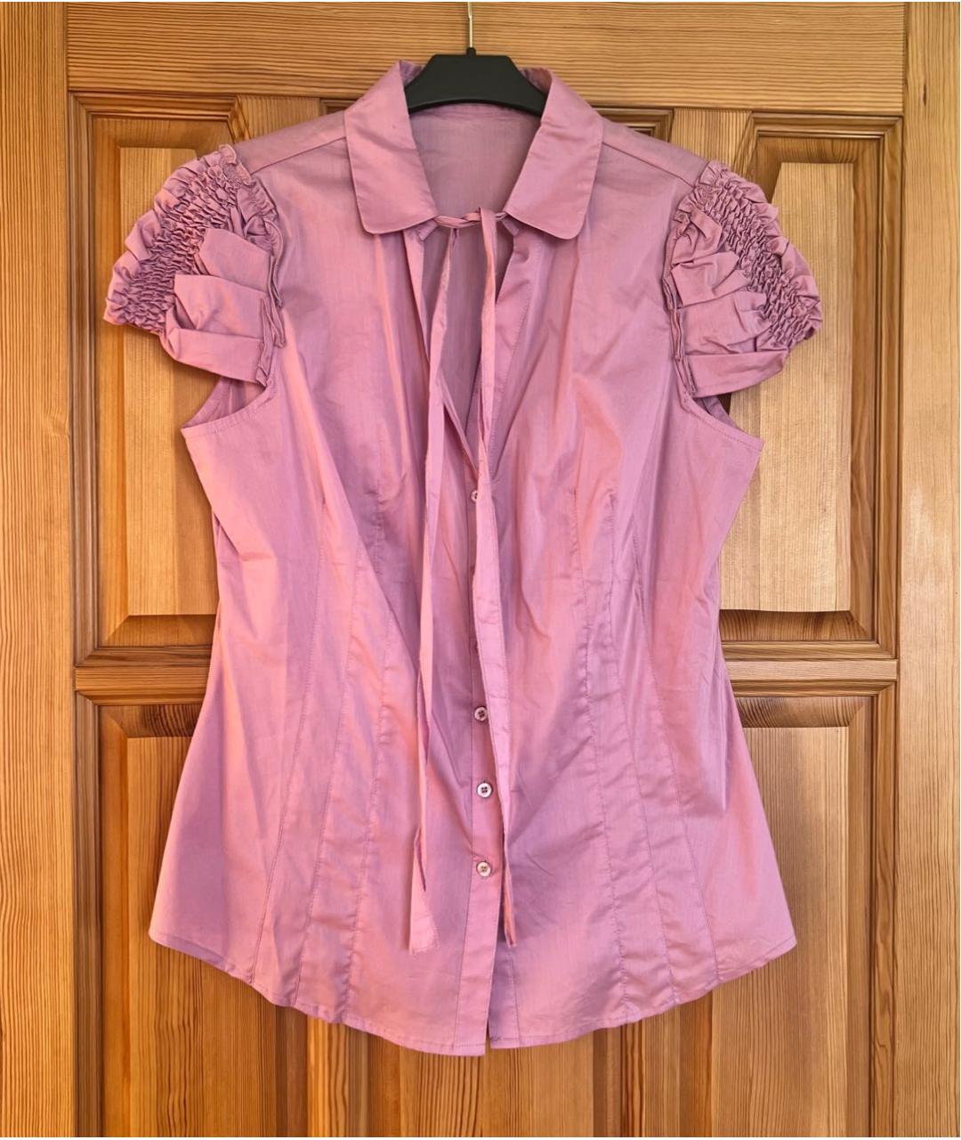 HUGO BOSS Розовая хлопковая блузы, фото 5