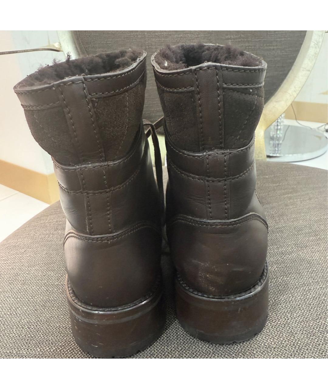 CHANEL Коричневые замшевые ботинки, фото 2