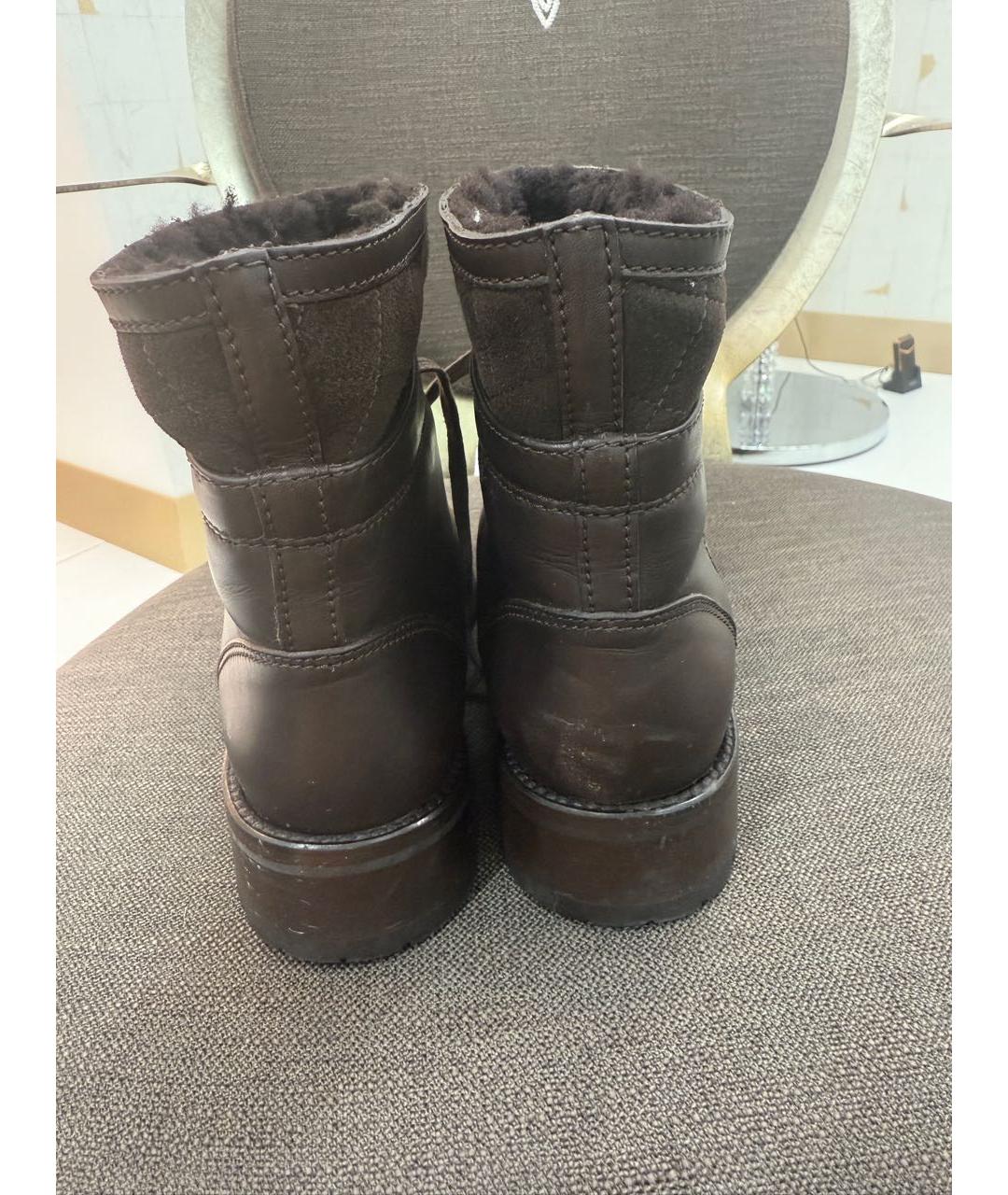 CHANEL Коричневые замшевые ботинки, фото 4