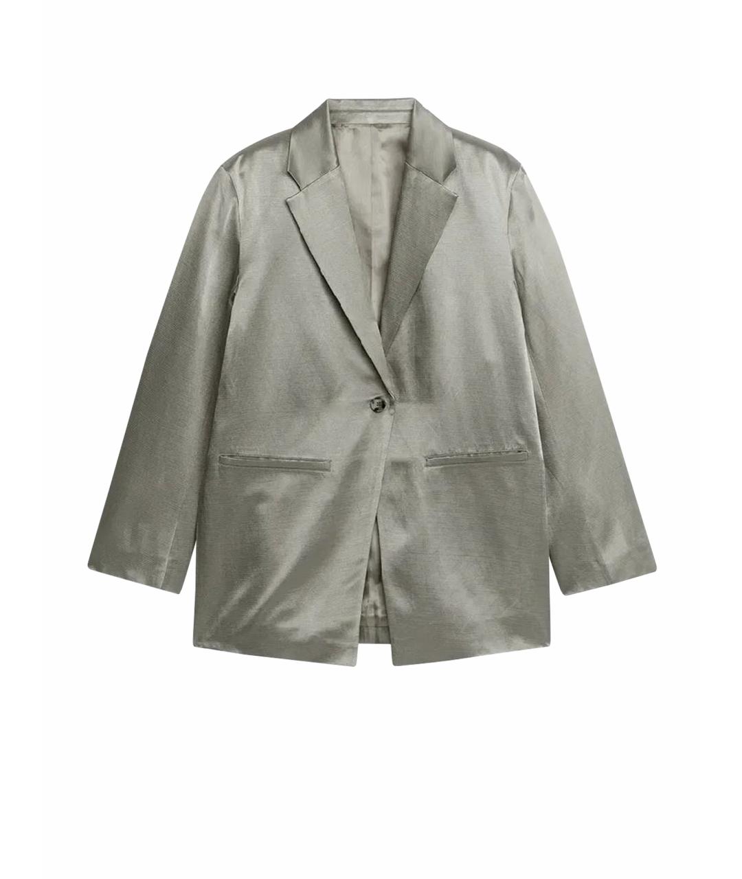 ARKET Серый вискозный жакет/пиджак, фото 1