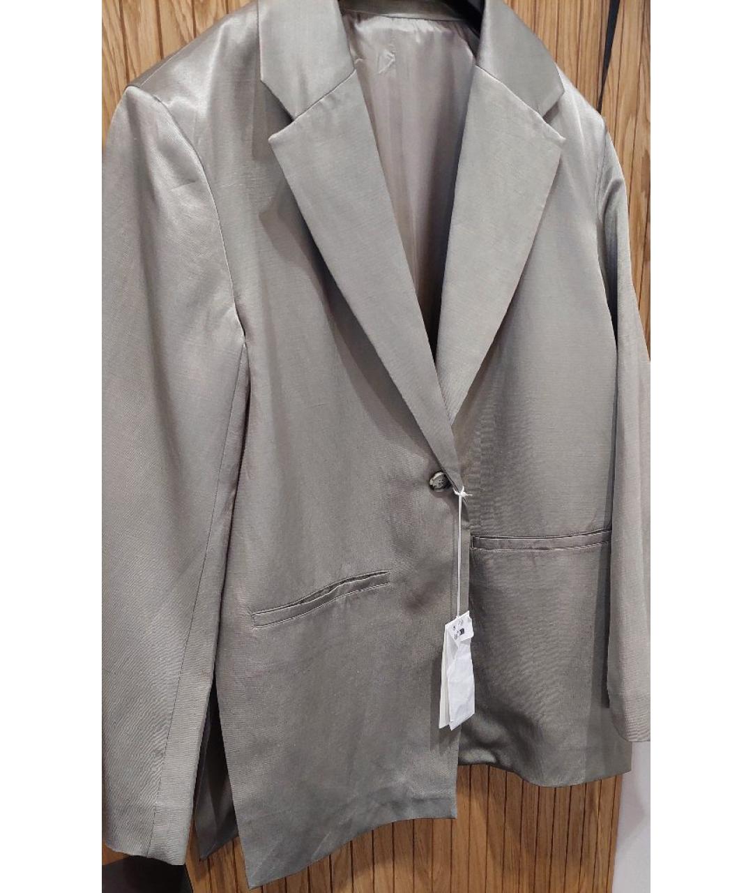ARKET Серый вискозный жакет/пиджак, фото 2