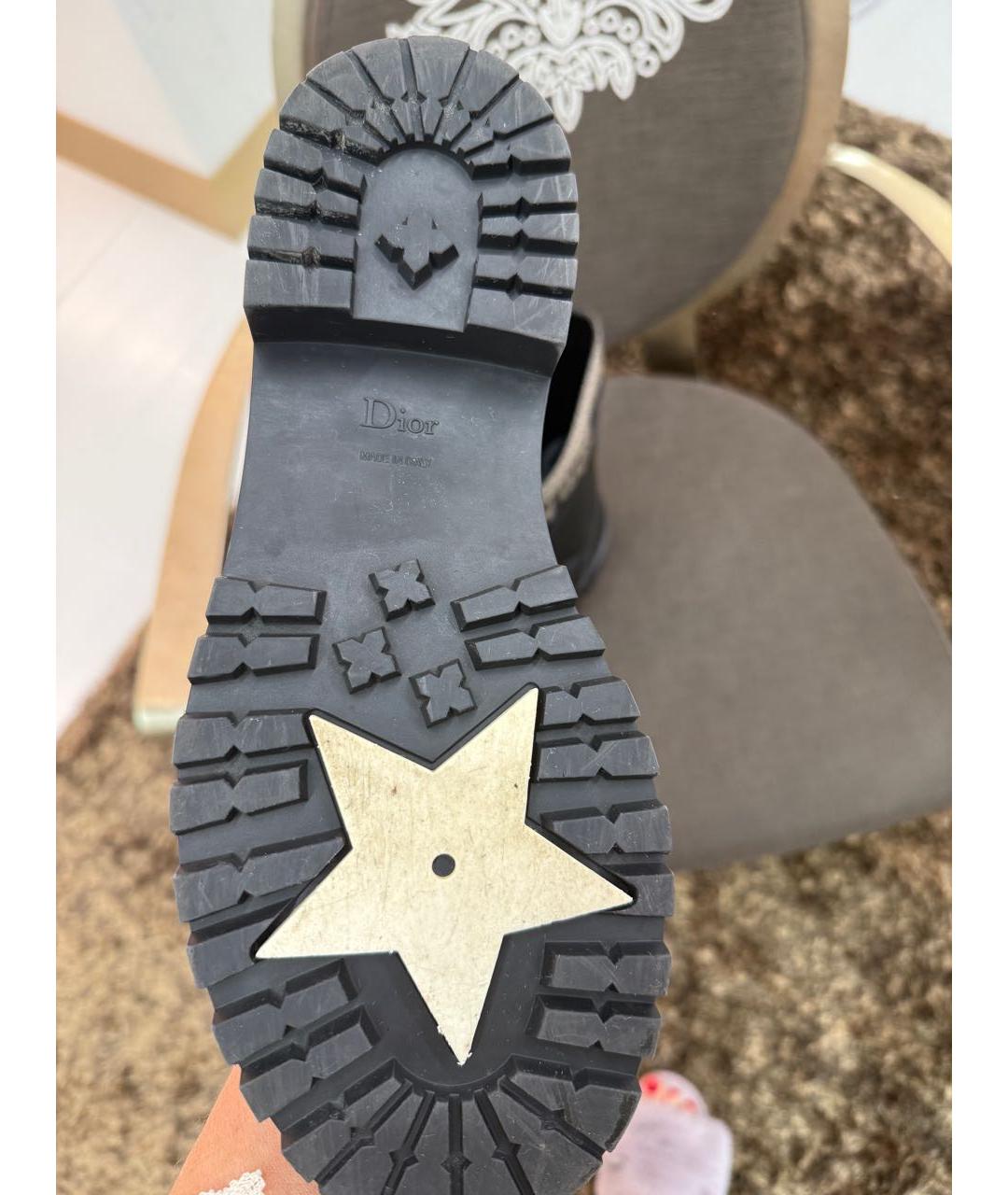 CHRISTIAN DIOR Коричневые кожаные ботинки, фото 5